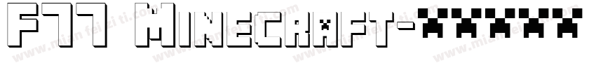 F77 Minecraft字体转换